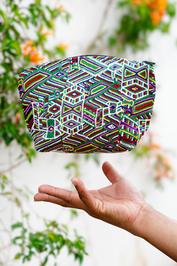 Huipil Makeup Bag