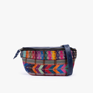 La Chispa Leather Crossbody Bag with Weaving