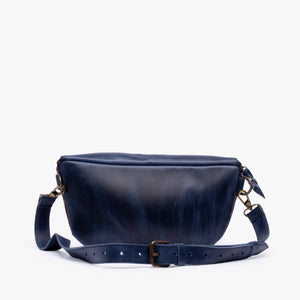 La Chispa Leather Crossbody Bag with Weaving