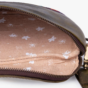 La Chispa Leather Crossbody Bag with Weaving