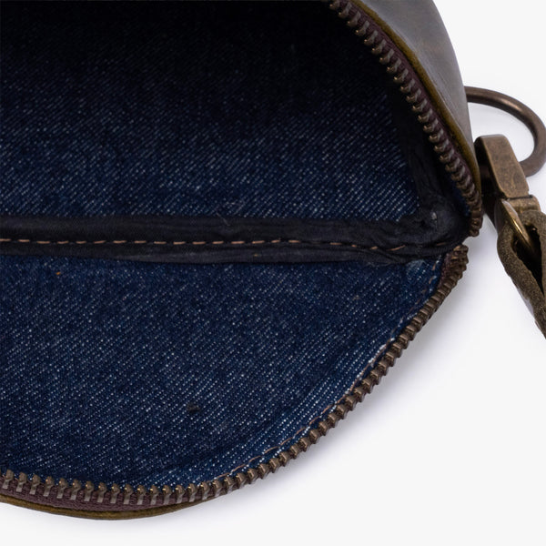 La Chispa Leather Crossbody Bag with Weaving