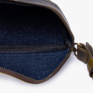 La Chispa Leather Crossbody Bag with Weaving