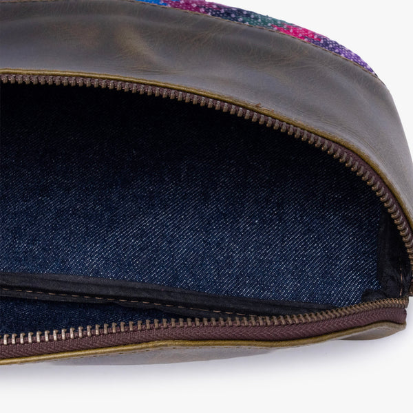 La Chispa Leather Crossbody Bag with Weaving