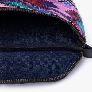 La Chispa Leather Crossbody Bag with Weaving