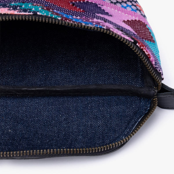La Chispa Leather Crossbody Bag with Weaving
