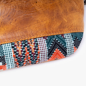 La Chispa Leather Crossbody Bag with Weaving