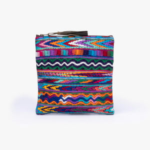 Leather La Doble Clutch with Weaving