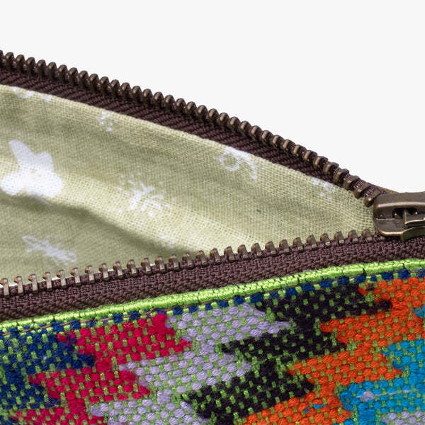 Leather La Doble Clutch with Weaving