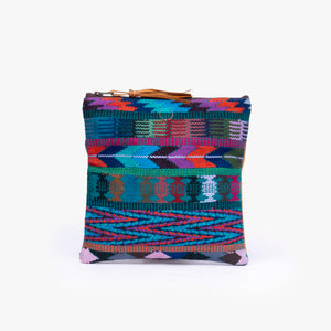Leather La Doble Clutch with Weaving