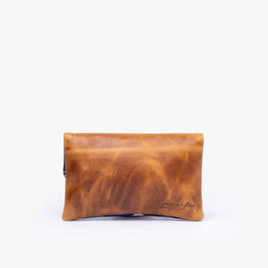 Leather La Doble Clutch with Weaving