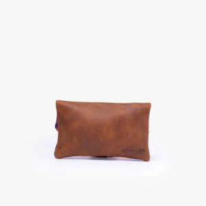 Leather La Doble Clutch with Weaving