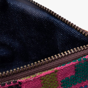 Leather La Doble Clutch with Weaving