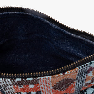 Leather La Doble Clutch with Weaving