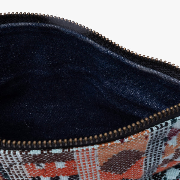 Leather La Doble Clutch with Weaving