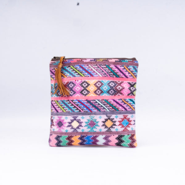 Leather La Doble Clutch with Weaving