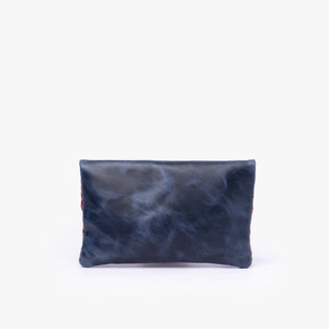 Leather La Doble Clutch with Weaving
