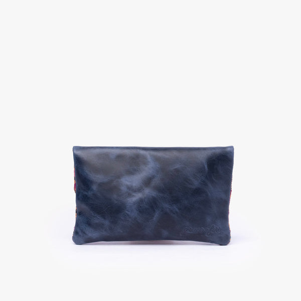 Leather La Doble Clutch with Weaving