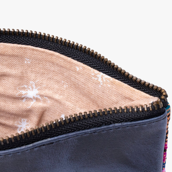 Leather La Doble Clutch with Weaving
