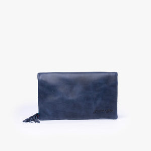 Leather La Doble Clutch with Weaving