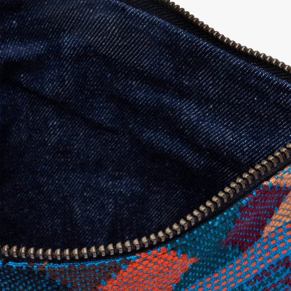 Leather La Doble Clutch with Weaving