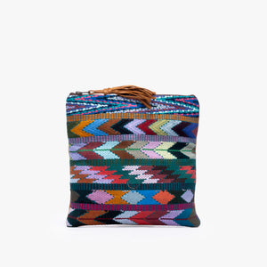 Leather La Doble Clutch with Weaving