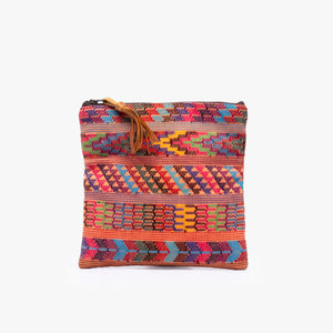 Leather La Doble Clutch with Weaving