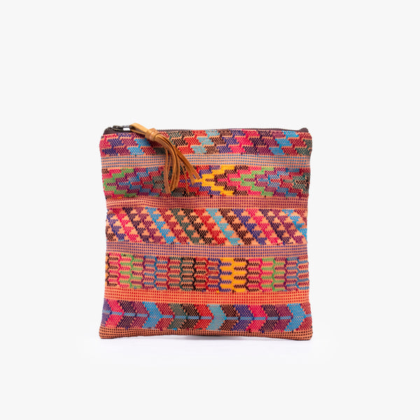 Leather La Doble Clutch with Weaving