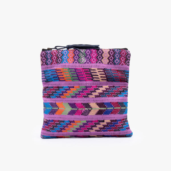 Leather La Doble Clutch with Weaving