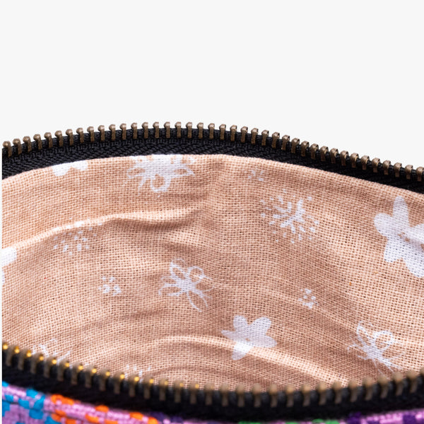 Leather La Doble Clutch with Weaving