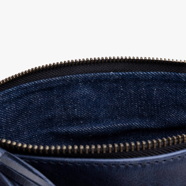 Leather La Doble Clutch with Weaving