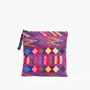 Leather La Doble Clutch with Weaving
