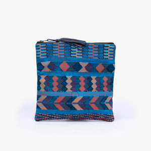Leather La Doble Clutch with Weaving