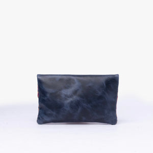 Leather La Doble Clutch with Weaving