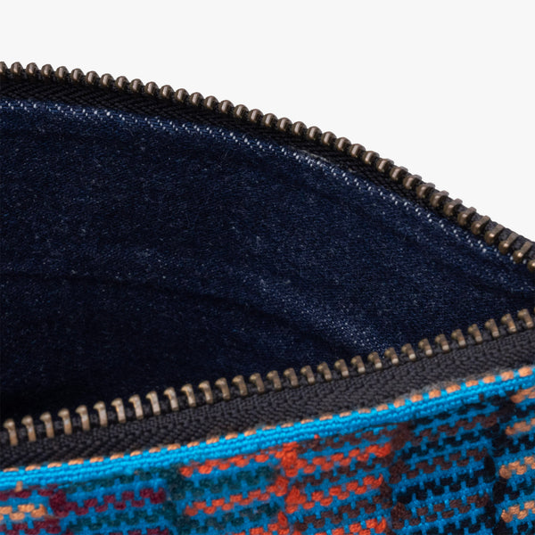 Leather La Doble Clutch with Weaving