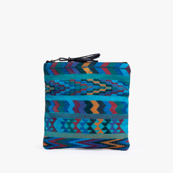Leather La Doble Clutch with Weaving