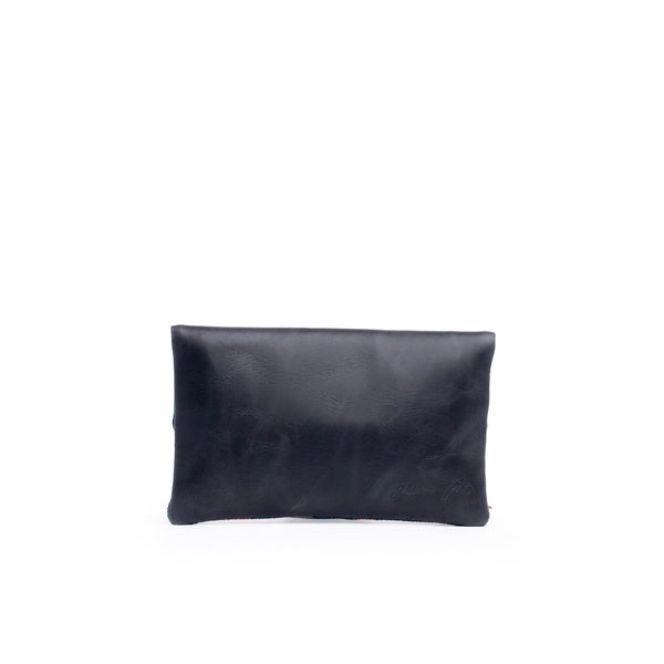 Leather La Doble Clutch with Weaving