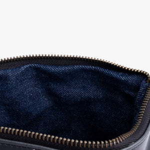 Leather La Doble Clutch with Weaving