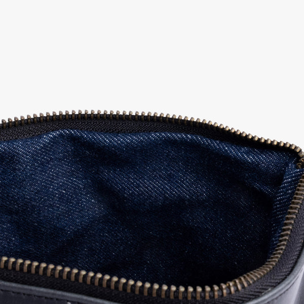 Leather La Doble Clutch with Weaving