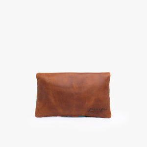 Leather La Doble Clutch with Weaving