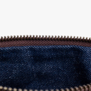 Leather La Doble Clutch with Weaving