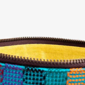 Leather La Doble Clutch with Weaving