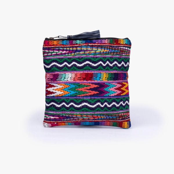 Leather La Doble Clutch with Weaving