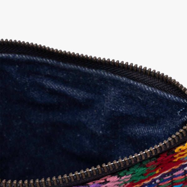 Leather La Doble Clutch with Weaving