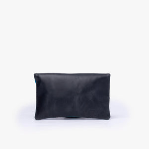 Leather La Doble Clutch with Weaving