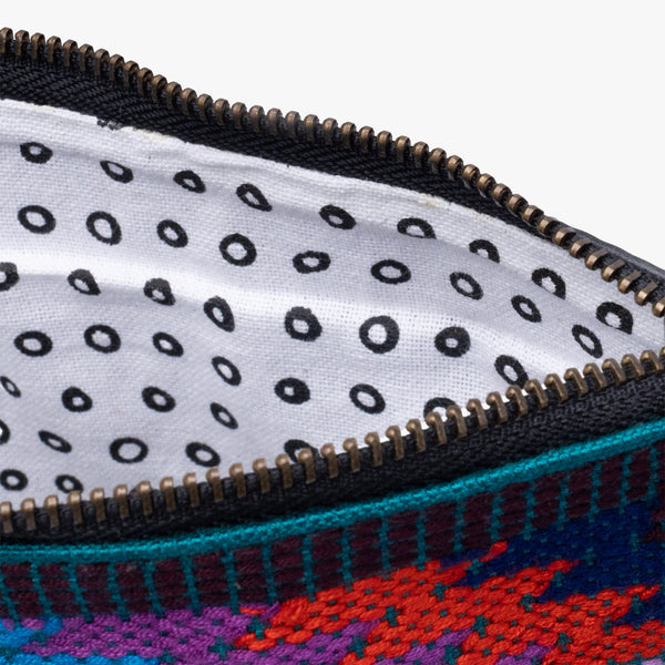 Leather La Doble Clutch with Weaving