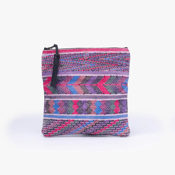 Leather La Doble Clutch with Weaving