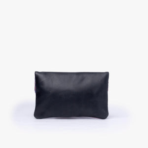 Leather La Doble Clutch with Weaving