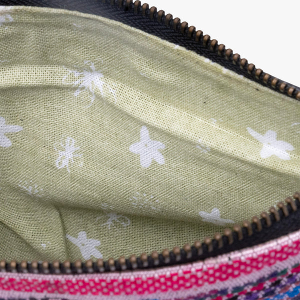 Leather La Doble Clutch with Weaving