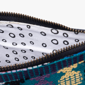 Leather La Doble Clutch with Weaving