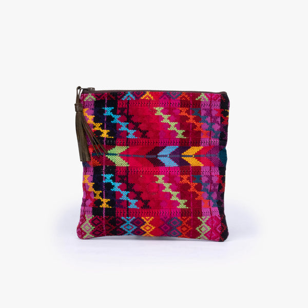 Leather La Doble Clutch with Weaving